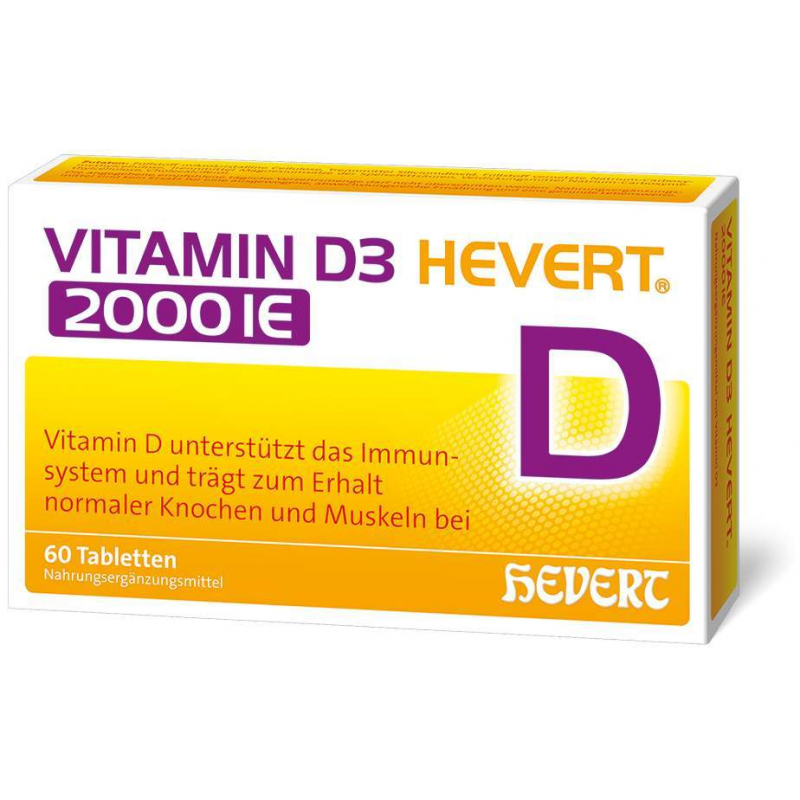 Vitamin D3 Hevert 2.000 I.E. 60 Tabletten