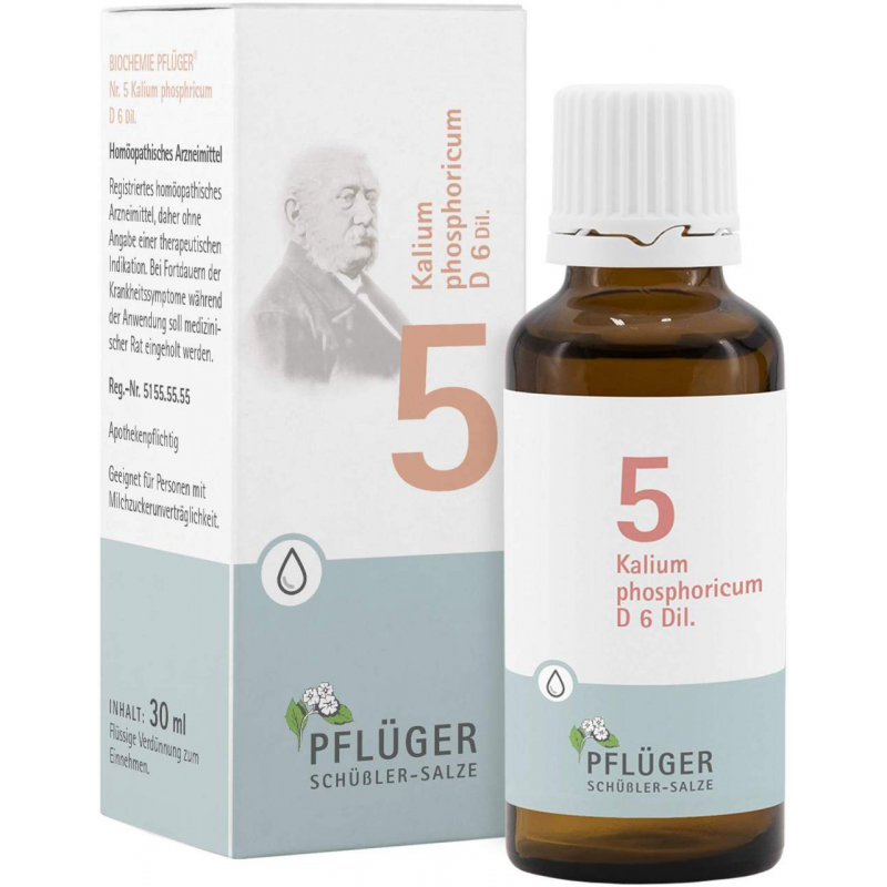 Biochemie Pflüger 5 Kalium Phosphoricum D6 30 ml Tropfen