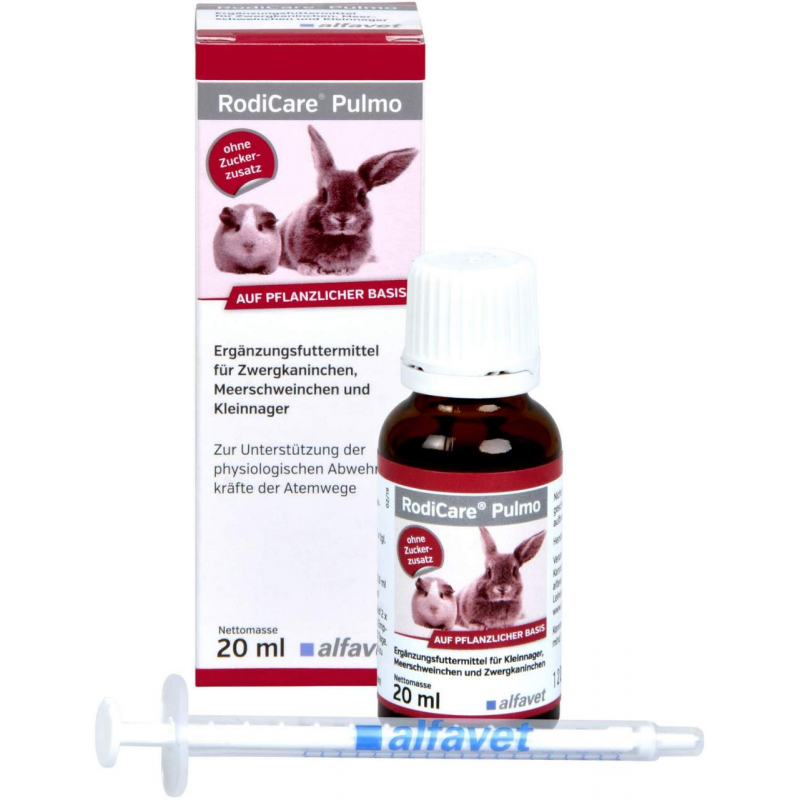 Rodicare Pulmo 20 ml Flüssigkeit für Zwergkaninchen, Meerschweinchen und Kleinnager