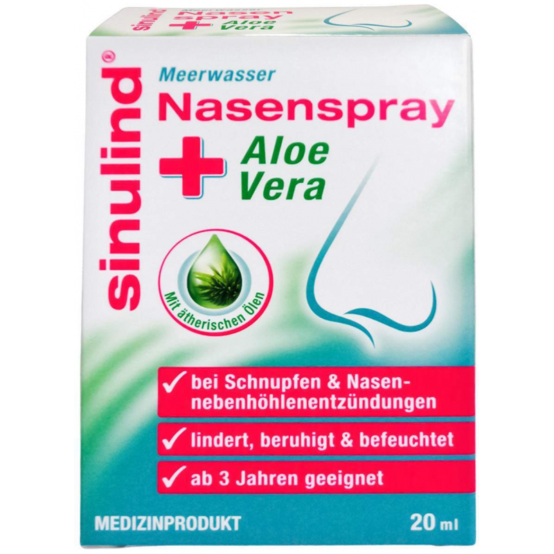 Sinulind Meerwasser Nasenspray + Aloe Vera 20 ml
