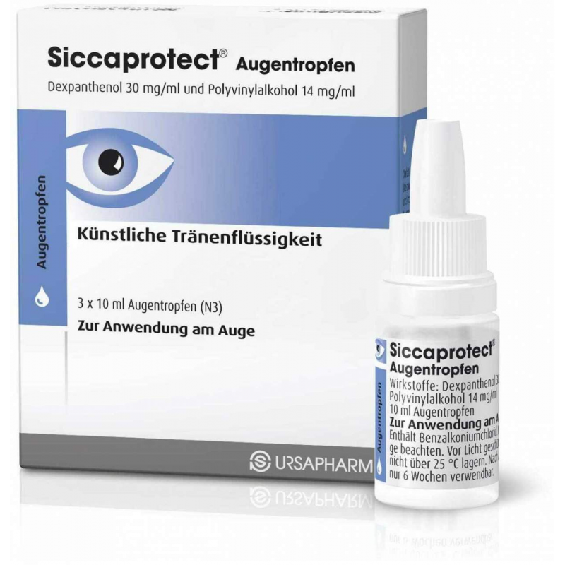 Siccaprotect 3 x 10 ml Augentropfen