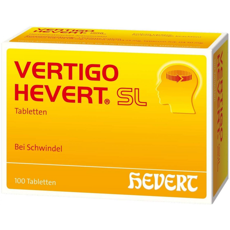 Vertigo Hevert SL 100 Tabletten