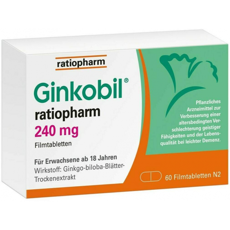 Ginkobil ratiopharm 240 mg 60 Filmtabletten