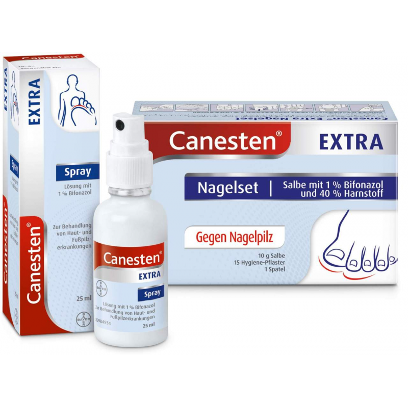 Canesten extra Nagelset + Canesten Extra Spray 25 ml