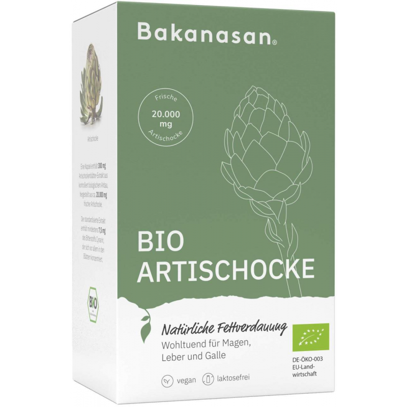 Bakanasan Bio Artischocke 100 Kapseln