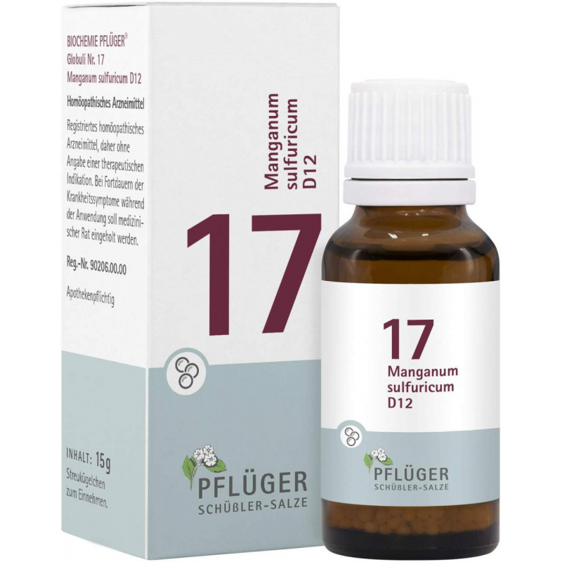 Biochemie Pflüger Nr. 17 Manganum Sulfuricum D12 15 G Globuli