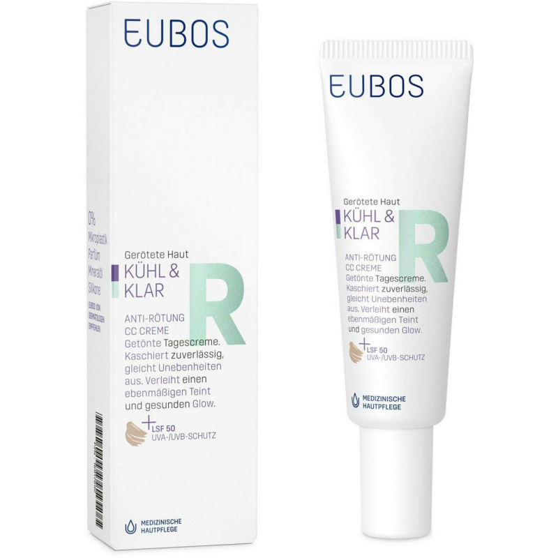 Eubos Kühl & Klar Anti-Rötung CC Creme LSF 50 30 ml