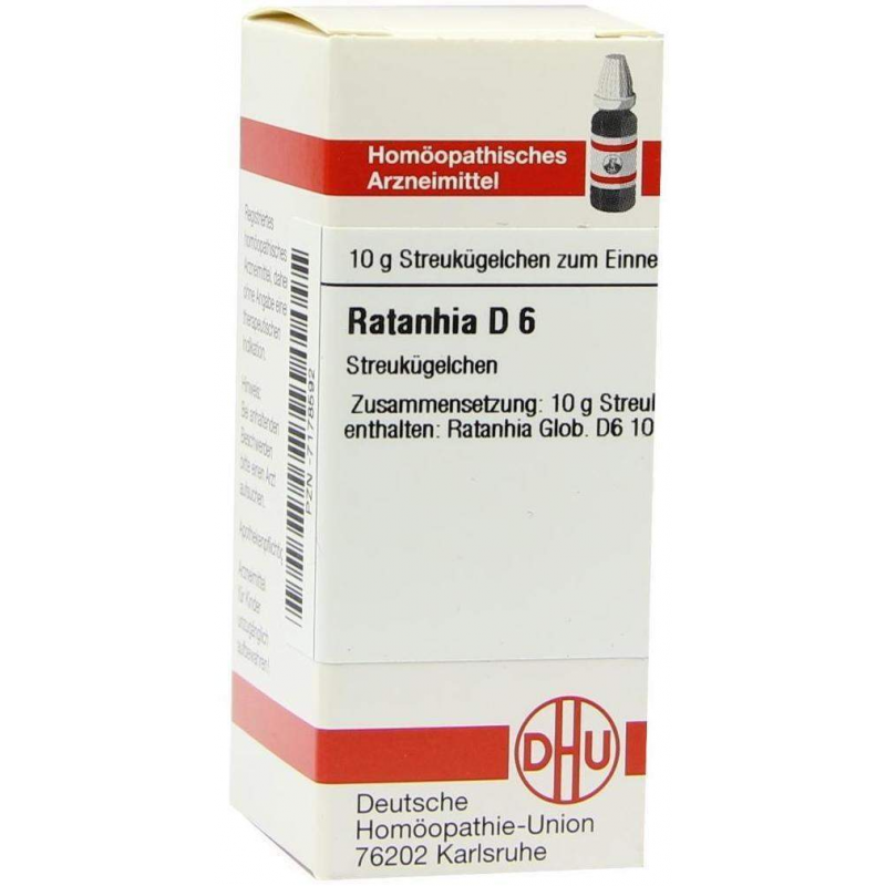 Dhu Ratanhia D6 Globuli