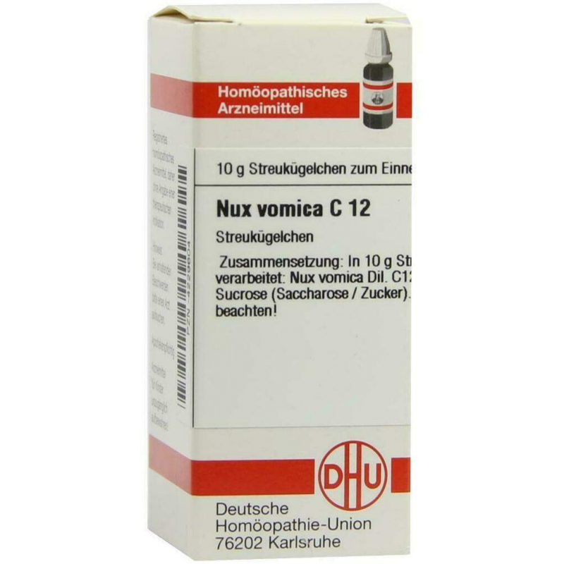 Dhu Nux Vomica C12 10 G Globuli