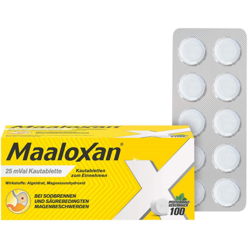 Maaloxan 25 mVal 100 Kautabletten