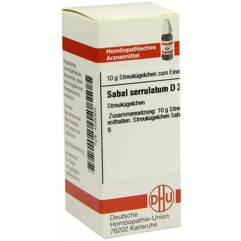 Dhu Sabal Serrulatum D3 10 G Globuli