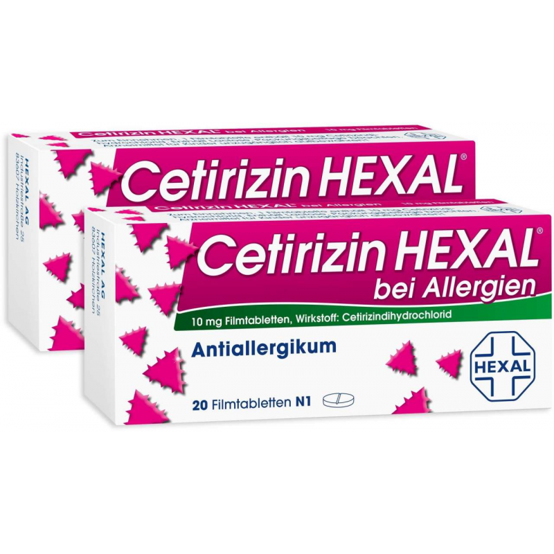Cetirizin Hexal 2 x 20 Filmtabletten