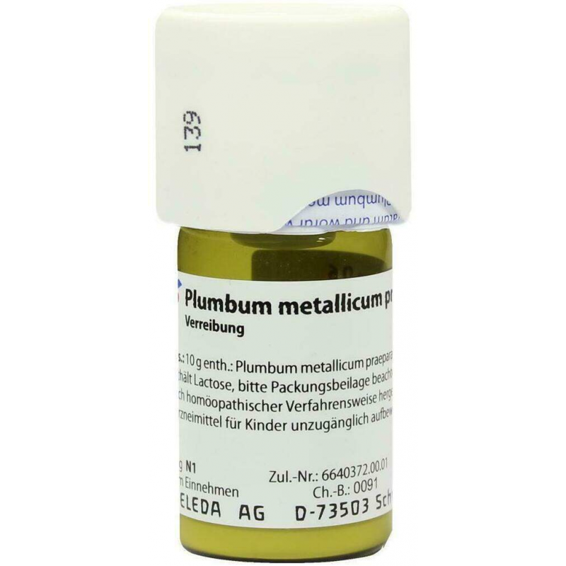 Weleda Plumbum Metallicum Praep. D6 20 G Trituration