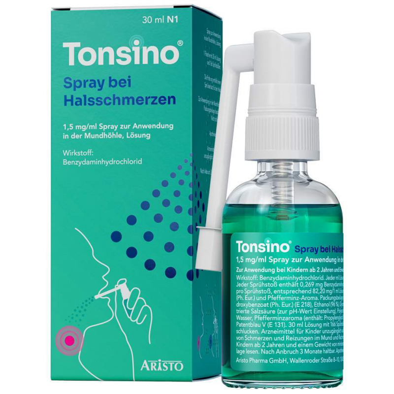 Tonsino Spray bei Halsschmerzen 30 ml