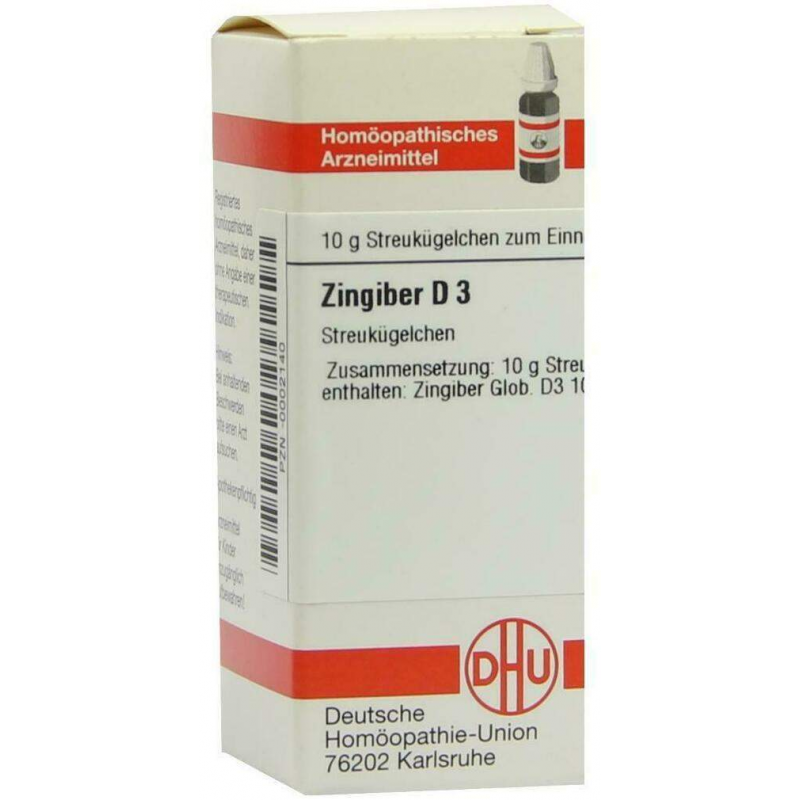 Dhu Zingiber D3 10 G Globuli