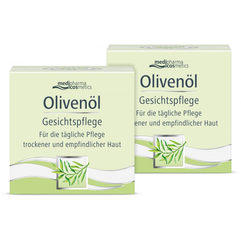 medipharma cosmetics Olivenöl Gesichtspflege 2 x 50 ml Creme