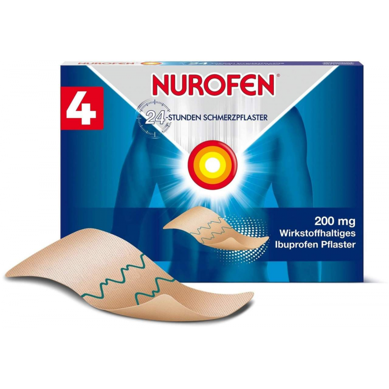 Nurofen 24-Stunden Schmerzpflaster 200 mg 4 Stück
