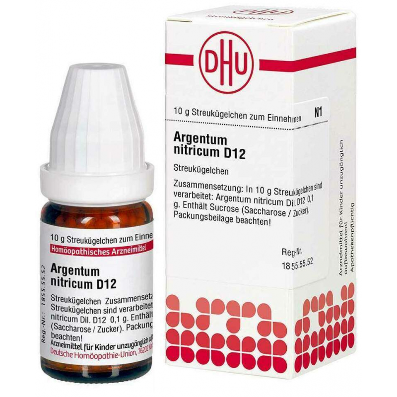 Dhu Argentum Nitricum D12 10 G Globuli
