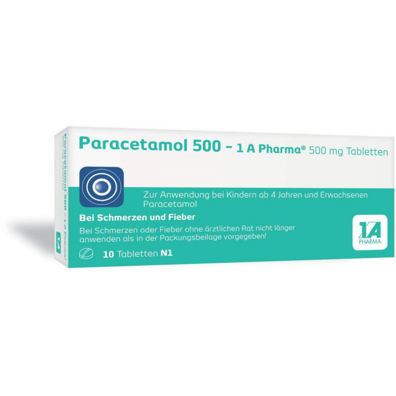 Paracetamol 500 1A Pharma 10 Tabletten