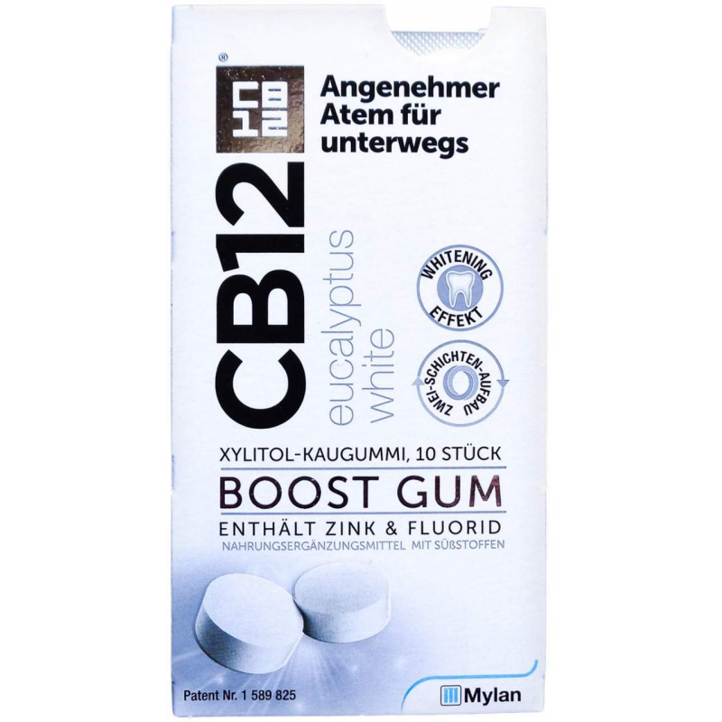 CB12 Boost Eukalyptus White 10 Kaugummis