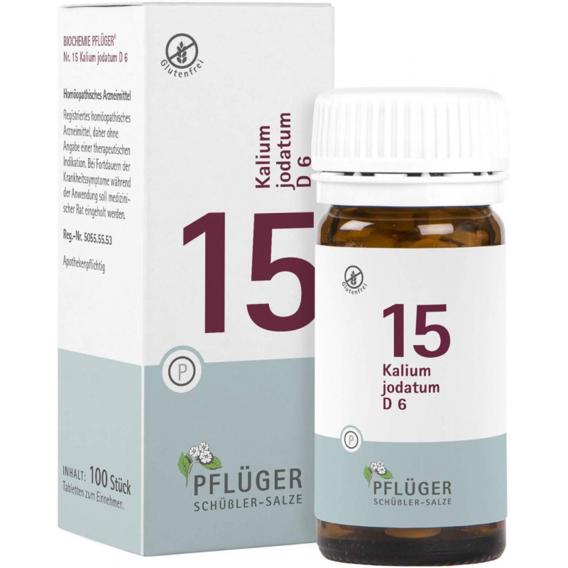 Biochemie Pflüger 15 Kalium Jodatum D6 100 Tabletten