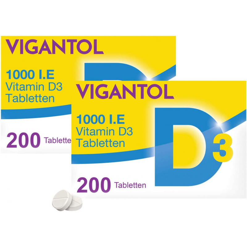 Vigantol 1.000 I.E. Vitamin D3 2 x 200 Tabletten