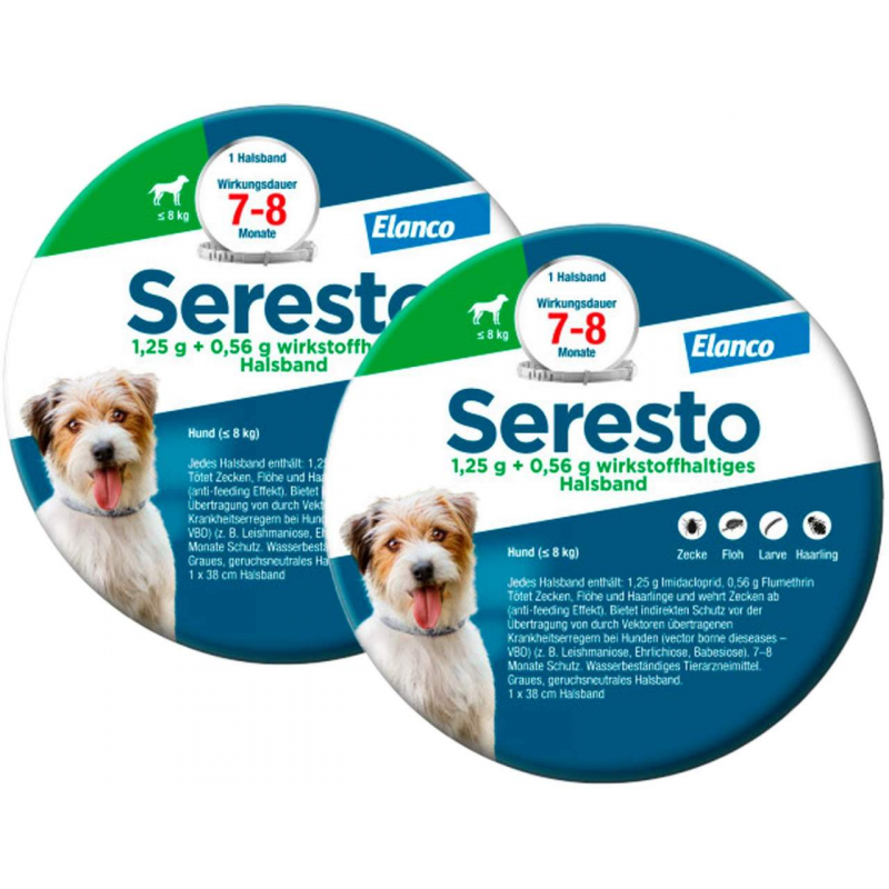 Seresto Halsband für kleine Hunde 2 x 1 Stück