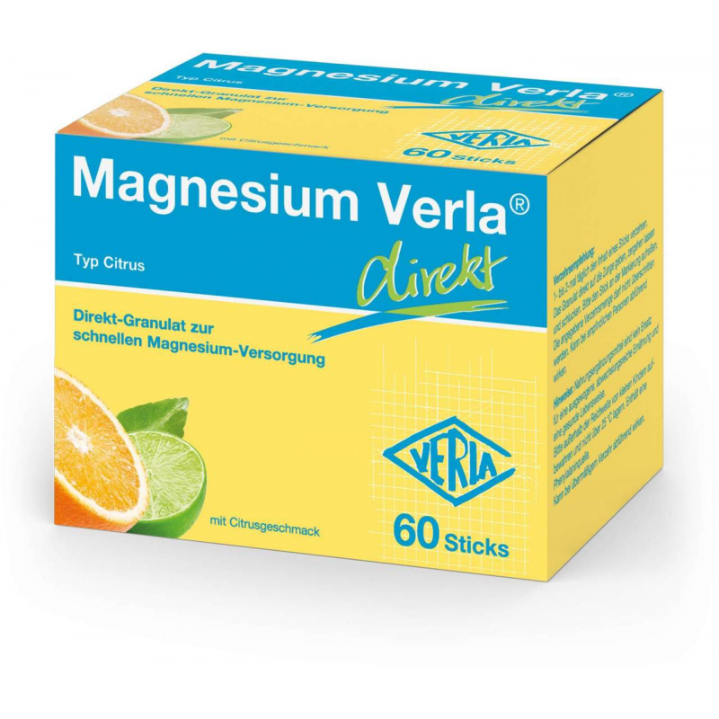 Magnesium Verla Direkt Citrus 60 Granulatbeutel