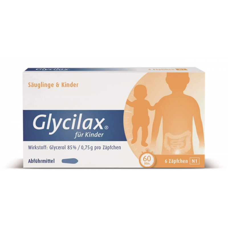Glycilax für Kinder 6 Zäpfchen