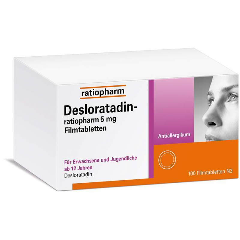 Desloratadin-Ratiopharm 5 mg 100 Filmtabletten