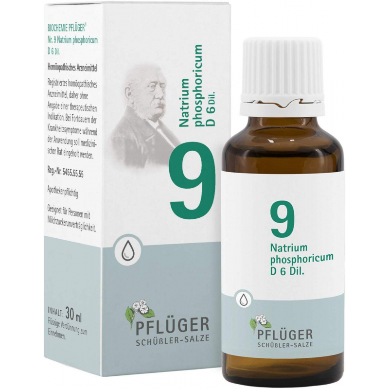 Biochemie Pflüger 9 Natrium Phosphoricum D6 30 ml Tropfen