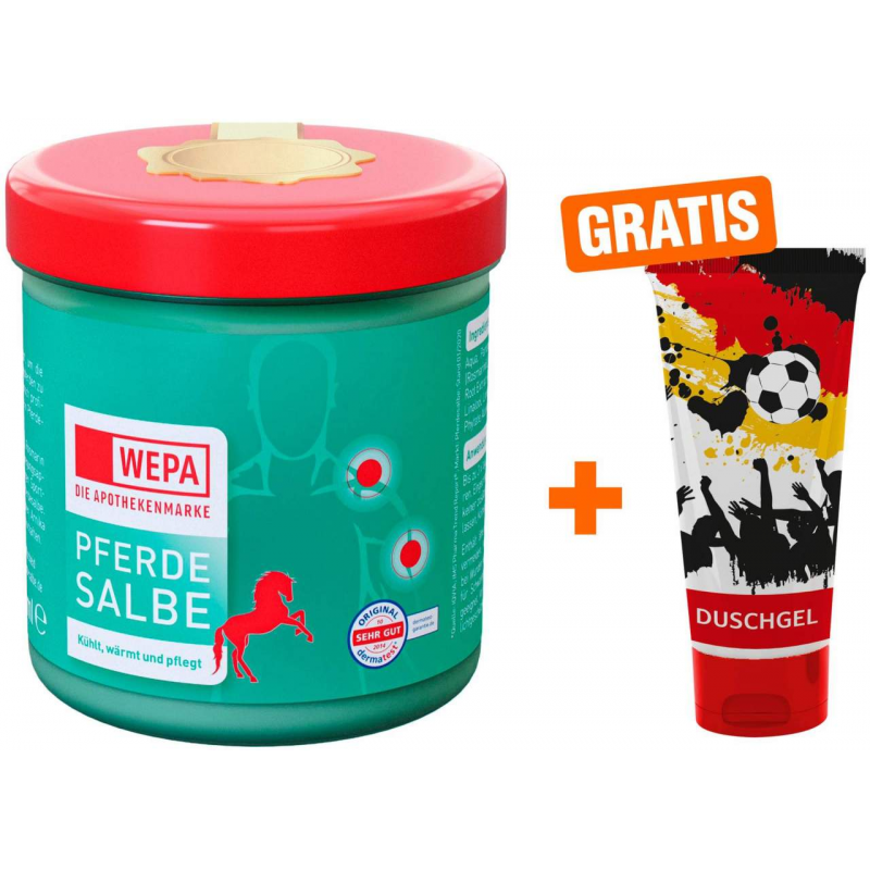 WEPA Pferdesalbe 500 ml Dose + gratis WM Duschgel 75 ml