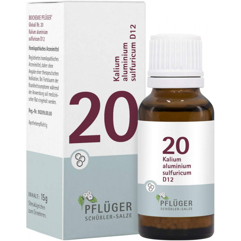 Biochemie Pflüger Nr. 20 Kalium Aluminium Sulfuricum D12 15 G...