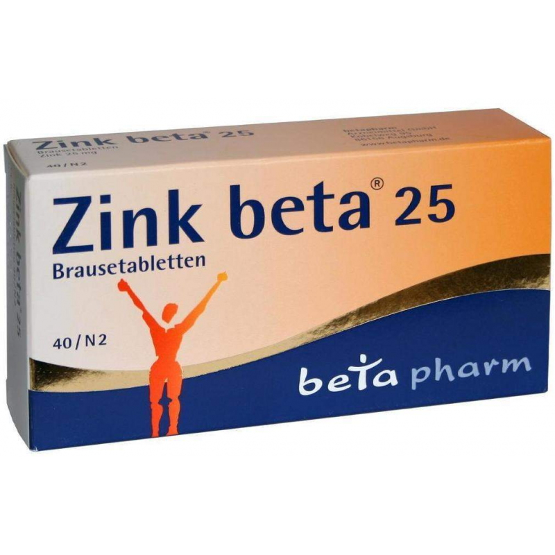 Zink Beta 25 40 Brausetabletten