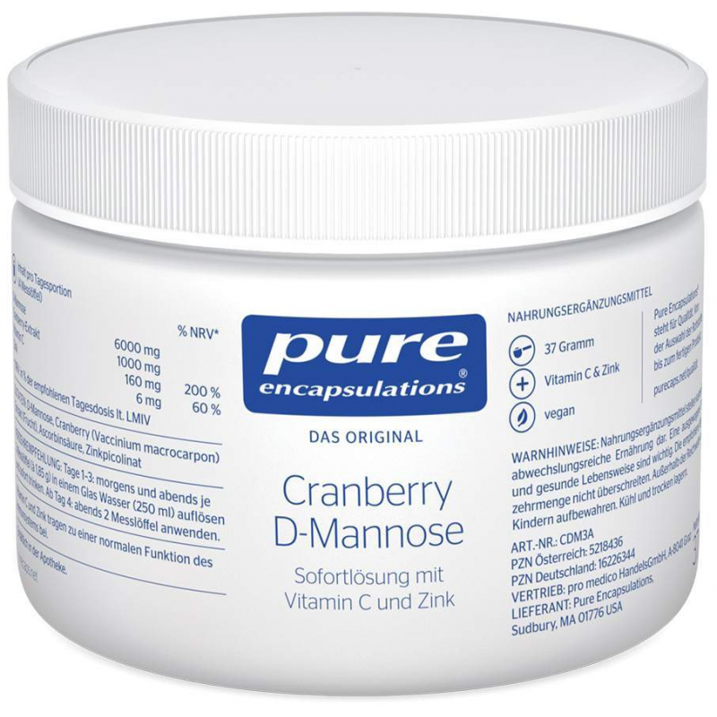 Pure Encapsulations Cranberry D-Mannose 37 G Pulver
