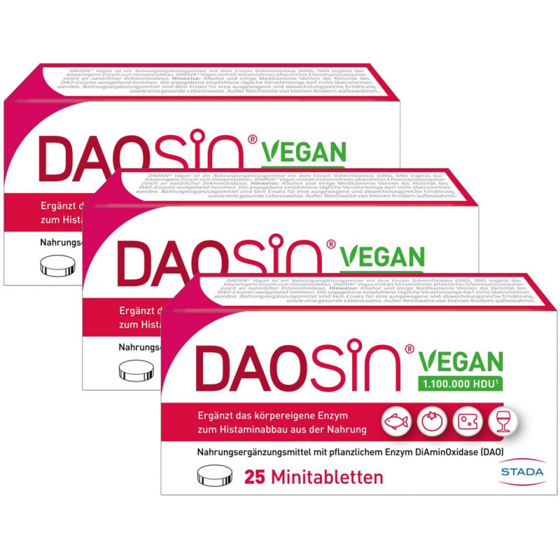 Daosin vegan 3 x 25 Tabletten