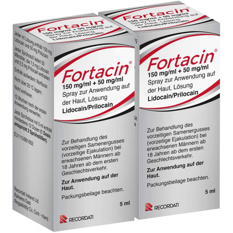 Fortacin 150 mg pro ml + 50 mg pro ml 5 ml Spray zur Anwendung auf der Haut 2 x 5 ml