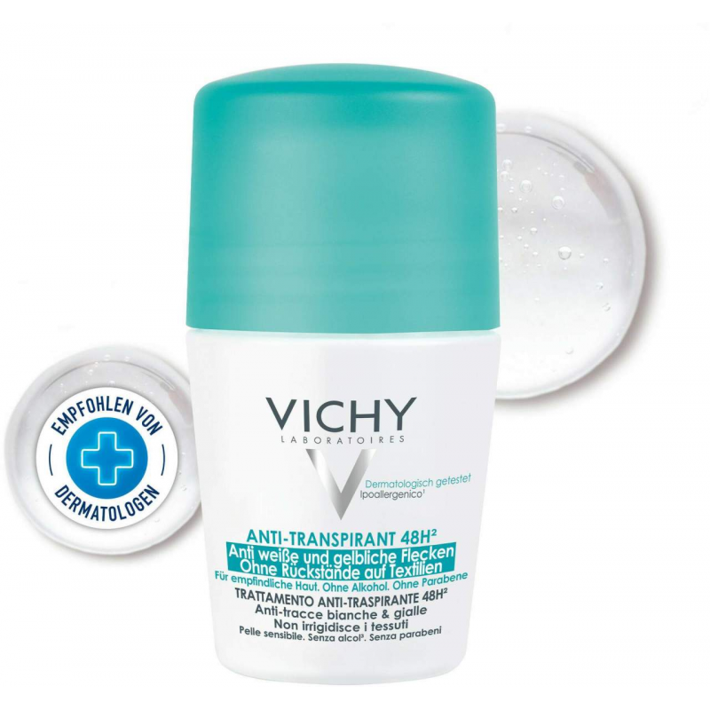 Vichy Deo Roll On Anti Flecken 48h 50 ml Creme