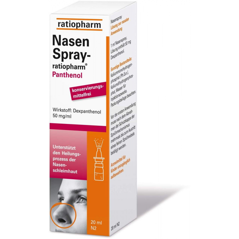 Nasenspray ratiopharm Panthenol 20 ml
