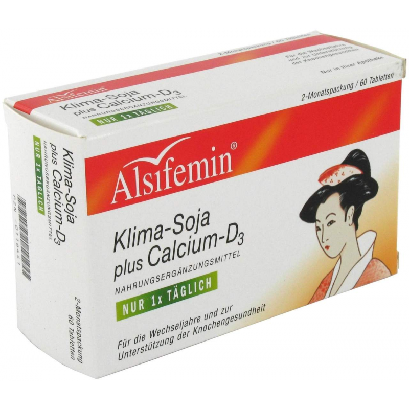 Alsifemin Klima Soja und Calcium und D3 - 60 Tabletten