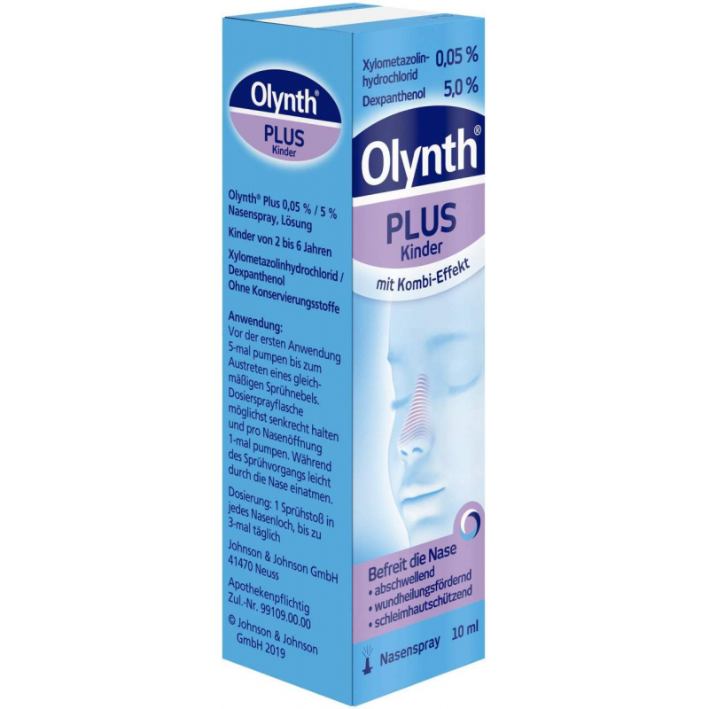 Olynth Plus 0,05 % und 5 % für Kinder Nasenspray 10 ml