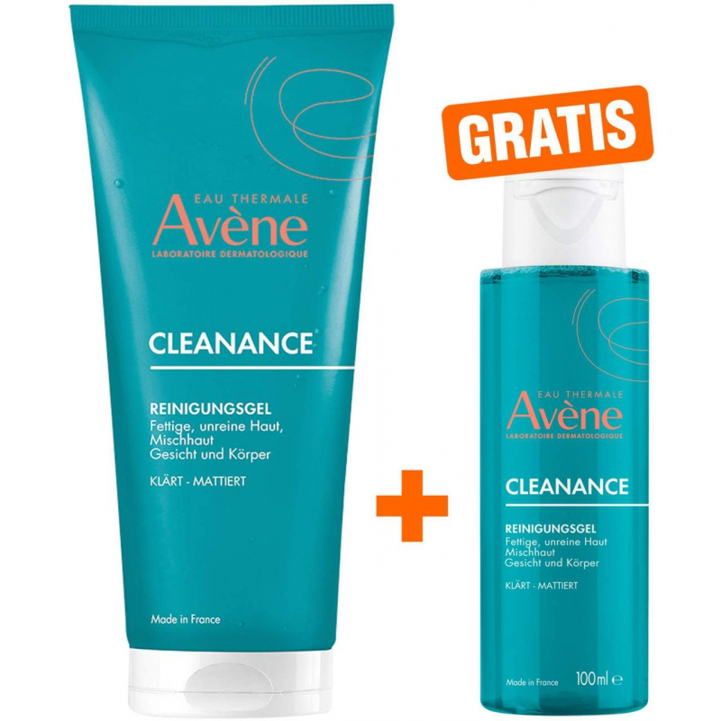 Avene Cleanance Reinigungsgel 200 ml + gratis Avene Cleanance Reinigungsgel 100 ml