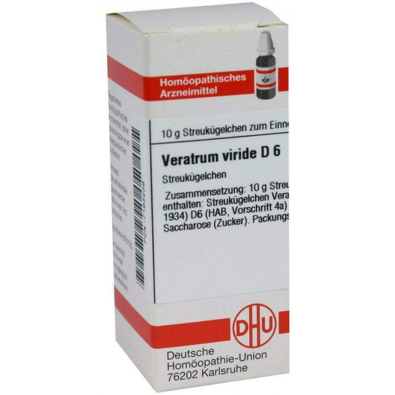 Dhu Veratrum Viride D6 10 G Globuli