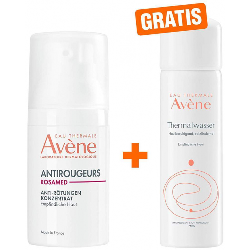 Avene Antirougeurs Rosamed Anti- Rötungen Konzentrat 30 ml + gratis Avene Thermalwasser Spray 50 ml