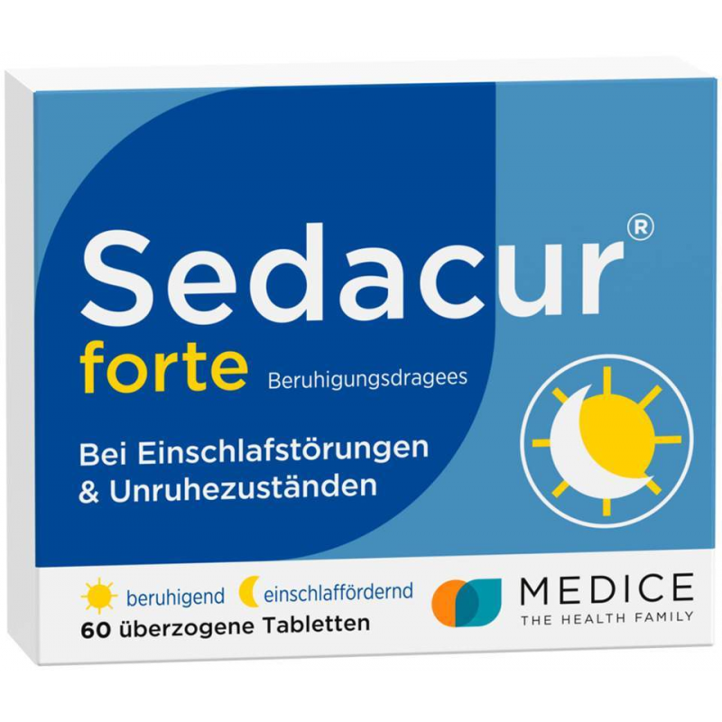 Sedacur Forte Beruhigungsdragees 60 Stück