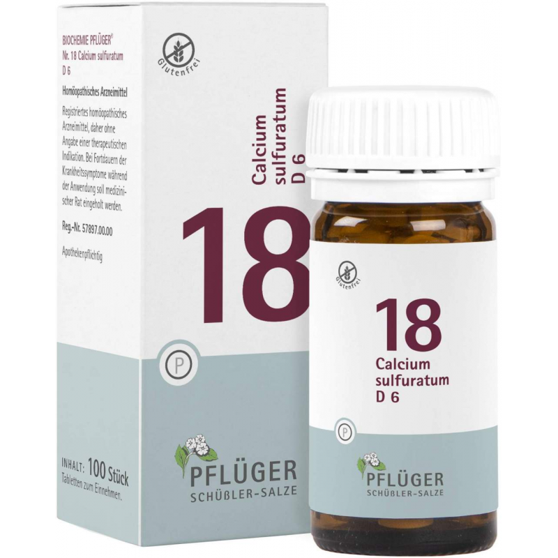 Biochemie Pflüger 18 Calcium Sulfuratum D6 100 Tabletten