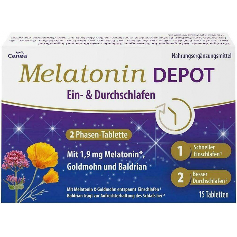 Melatonin Depot Ein- & Durchschlaf-Tabletten