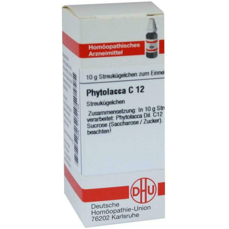 Dhu Phytolacca C12 Globuli 10 G Globuli