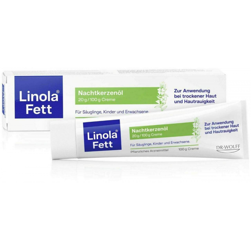 Linola Fett Nachtkerzenöl 20 g je 100 g 100 g Creme