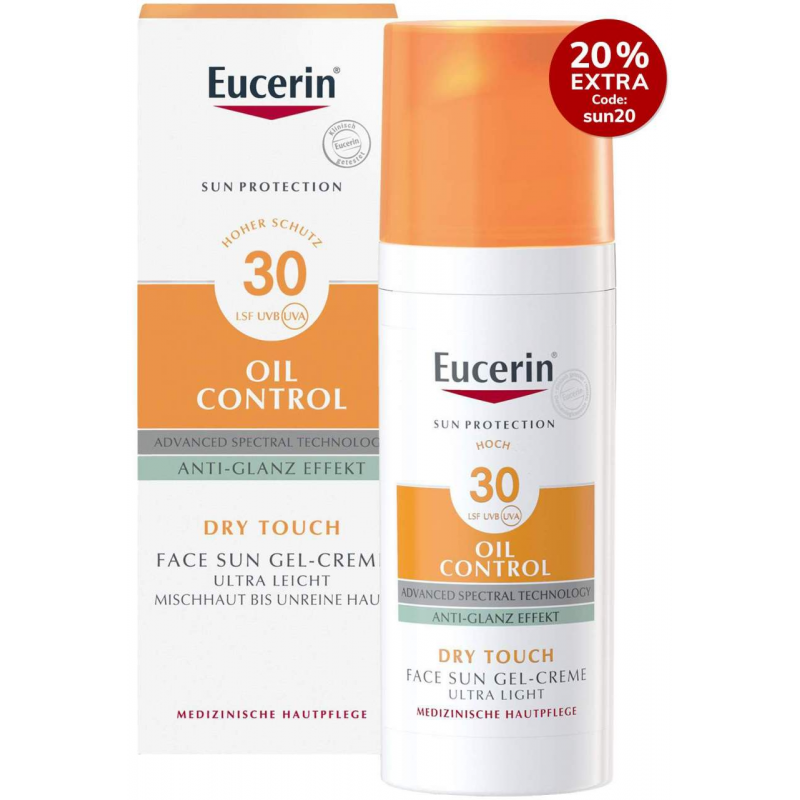 Eucerin Sun Oil Control Face LSF 30 50 ml Gel-Creme